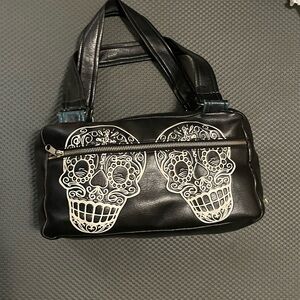 Lux De Ville Purse Black Skull Candy Design Handbag 💀